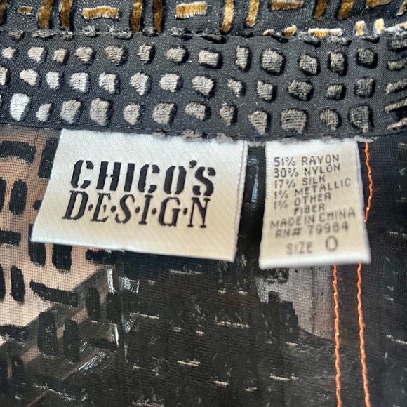 Chico’s flowy blouse - understated bling! - Picture 2 of 5